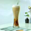 小蛮腰个性 啤酒杯无铅玻璃异形杯大容量果汁杯发泡精酿杯子466ml