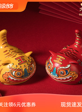 铜师傅铜中式老虎摆件装饰工艺品