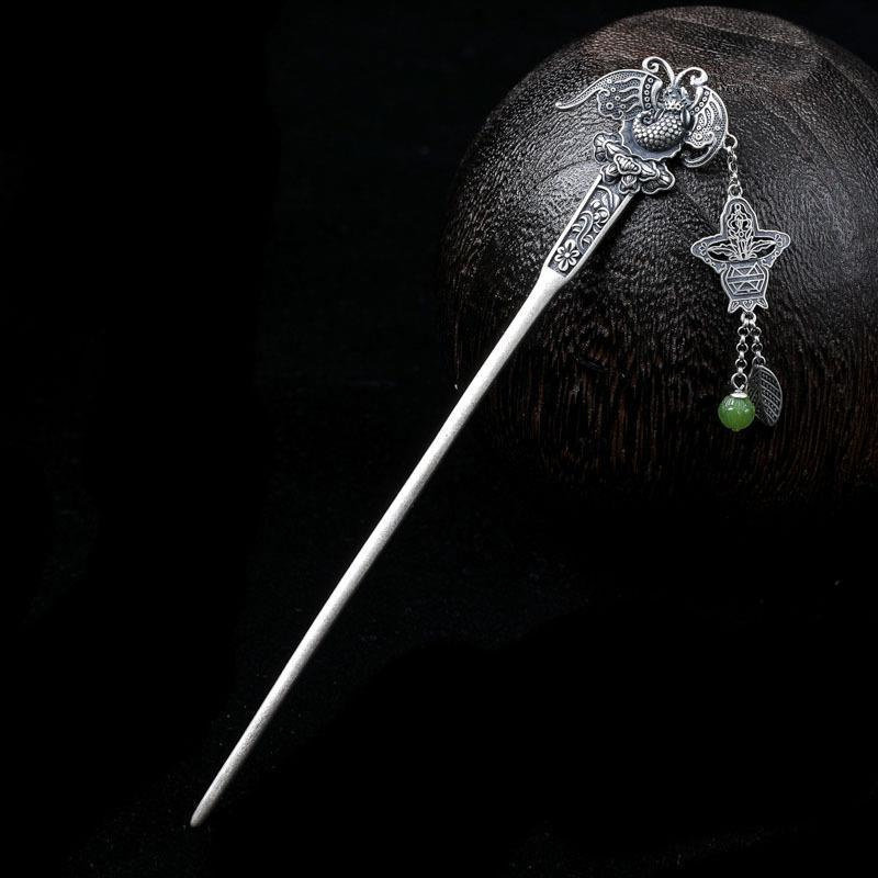 复古做旧哑光步摇流苏发簪女生手工雕花设计感盘发簪子民族风发饰,饰品/流行首饰/时尚饰品新,发饰,淘宝优惠券,粉丝福利购,淘宝优惠卷