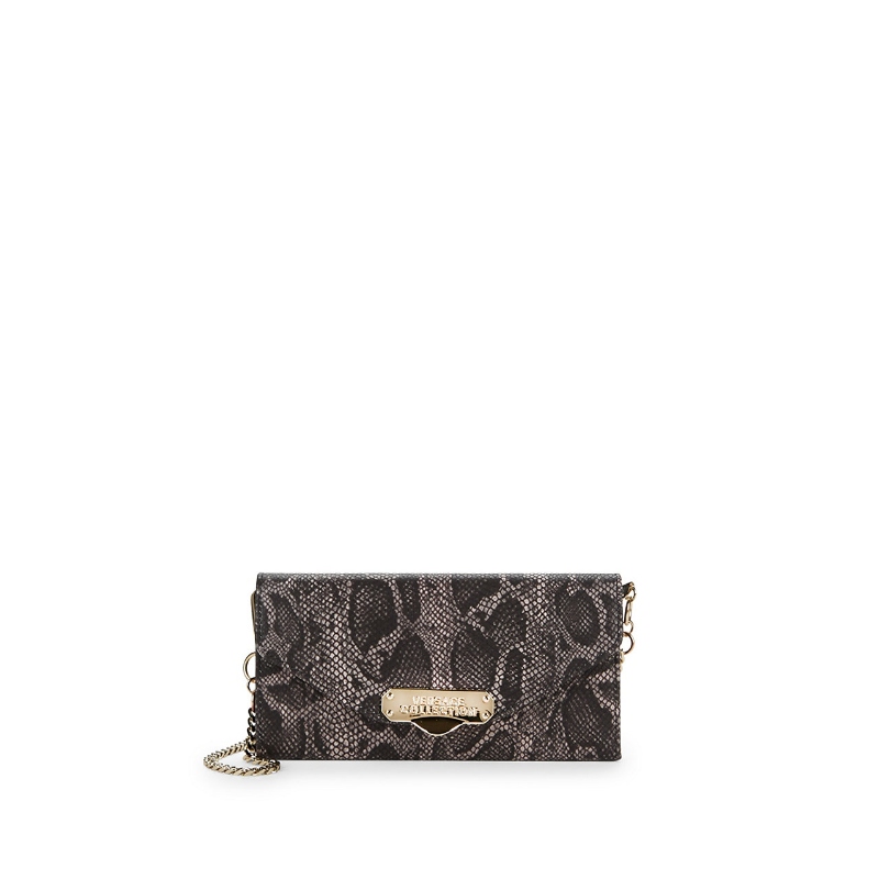 Versace Collection 女包印花皮革信封包【四折】