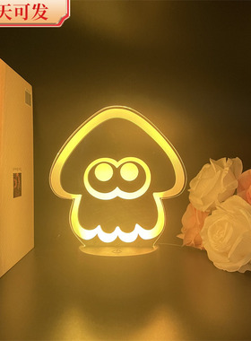 现货喷射战士斯普拉遁usb小夜灯Splatoon3游戏周边摆件生日礼物