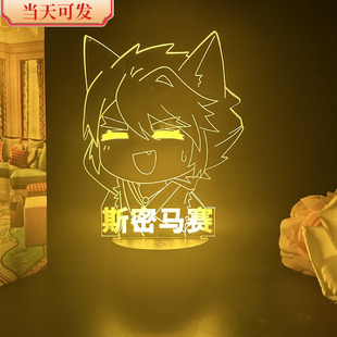 现货奇喵君故事猫小九和猫白灵猫七月猫四月手办周边送礼物小夜灯