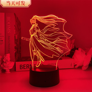 现货永劫无间宁红夜手办周边小夜灯游戏二次元摆件景品礼物氛围灯