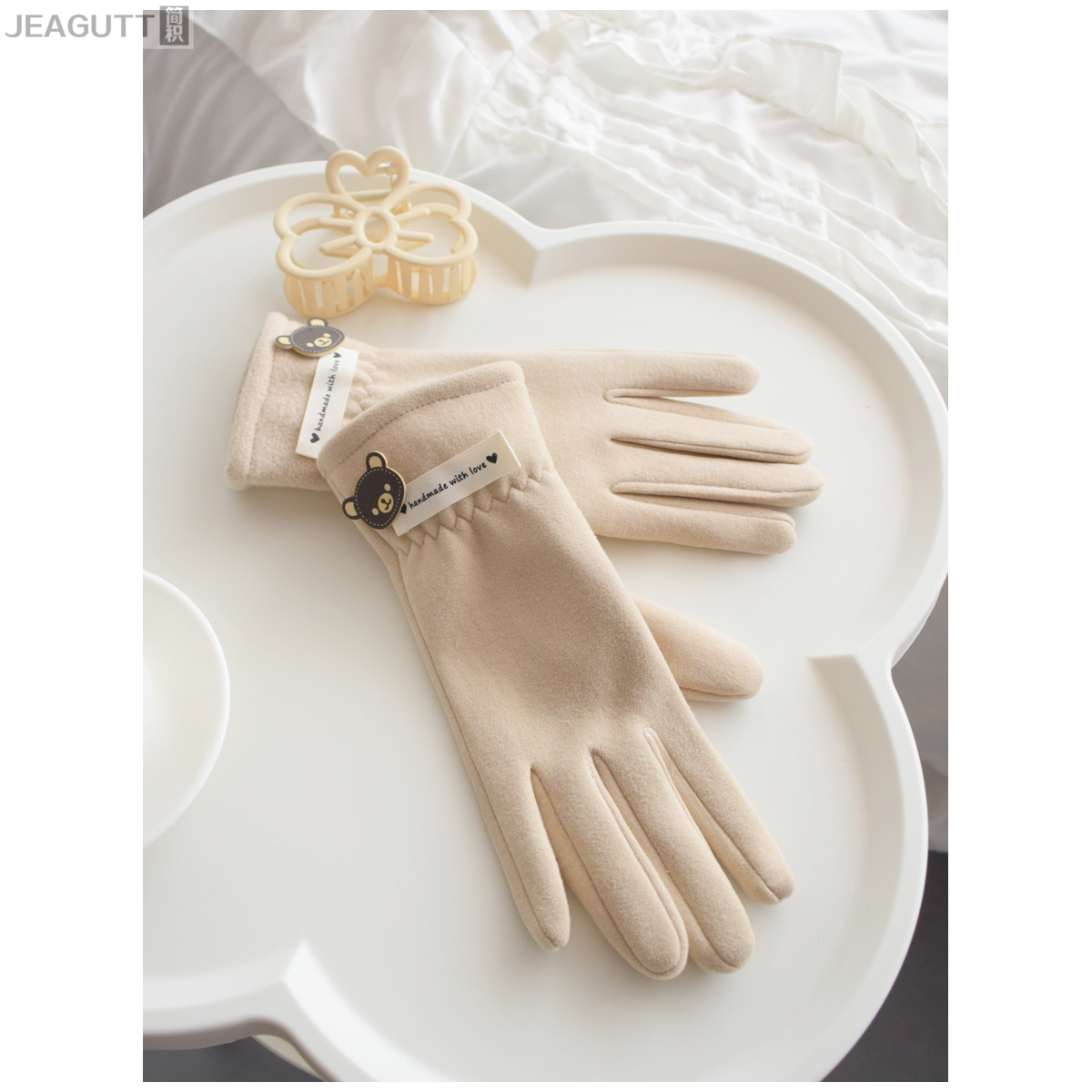 保暖手套女冬天防寒加绒户外