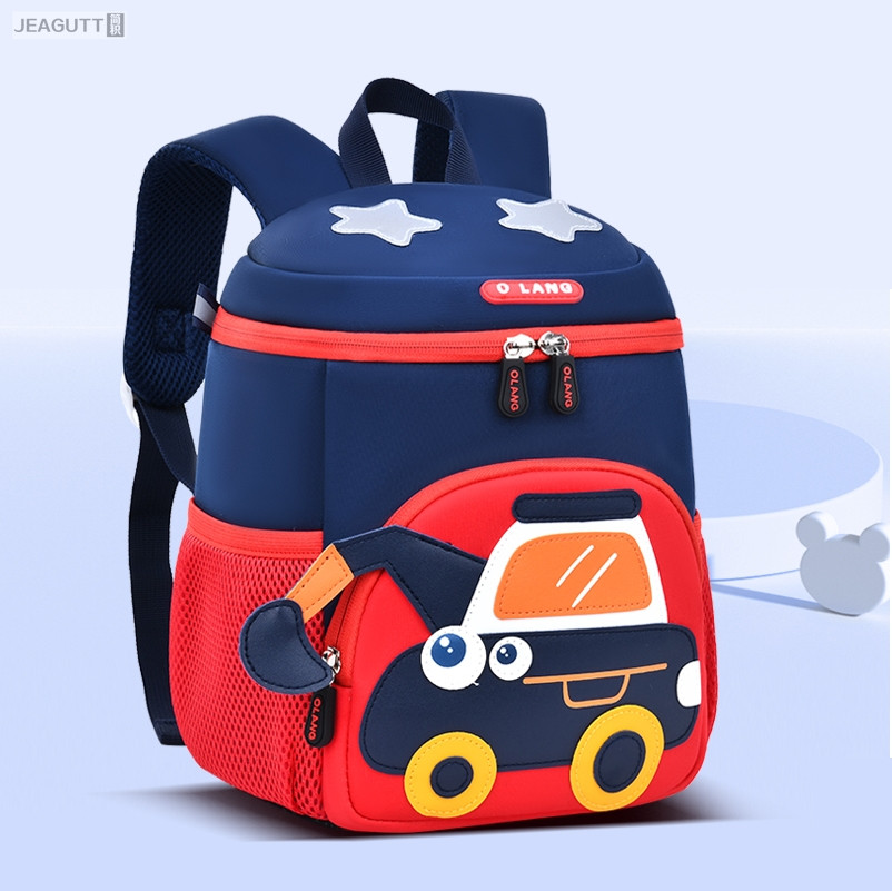 幼儿园书包男童挖土机工程车