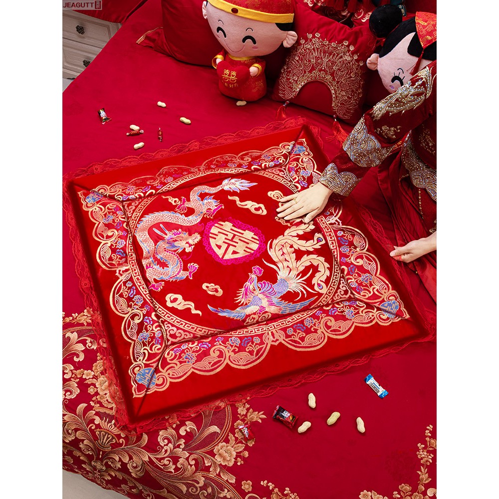 结婚陪嫁用品坐福福垫