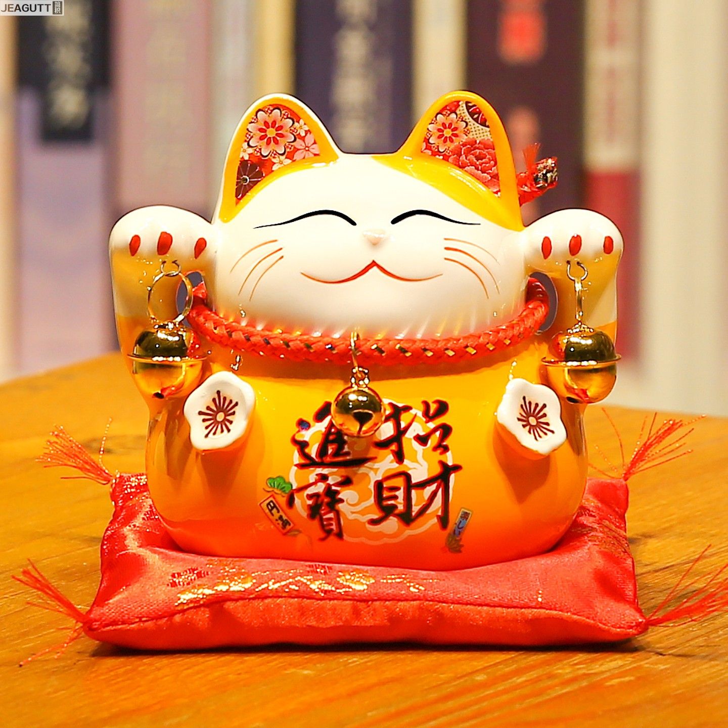 招财猫摆件开业入户礼品储蓄罐店铺存钱罐发财猫家居客厅小号日式