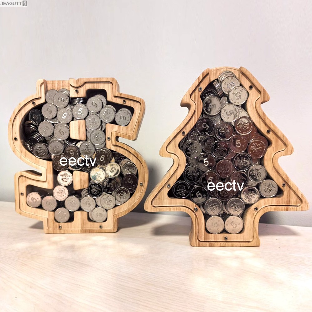 木质存钱罐钱箱存钱罐储钱罐