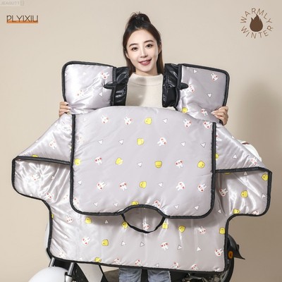 电动车挡风被冬季双面防水加绒