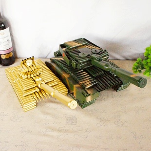 新中式56装甲仿真子弹壳大坦克工艺品模型情人节礼物退役送战友