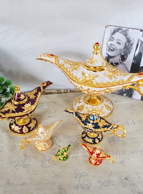 复古轻奢欧式金色太阳花装饰摆件