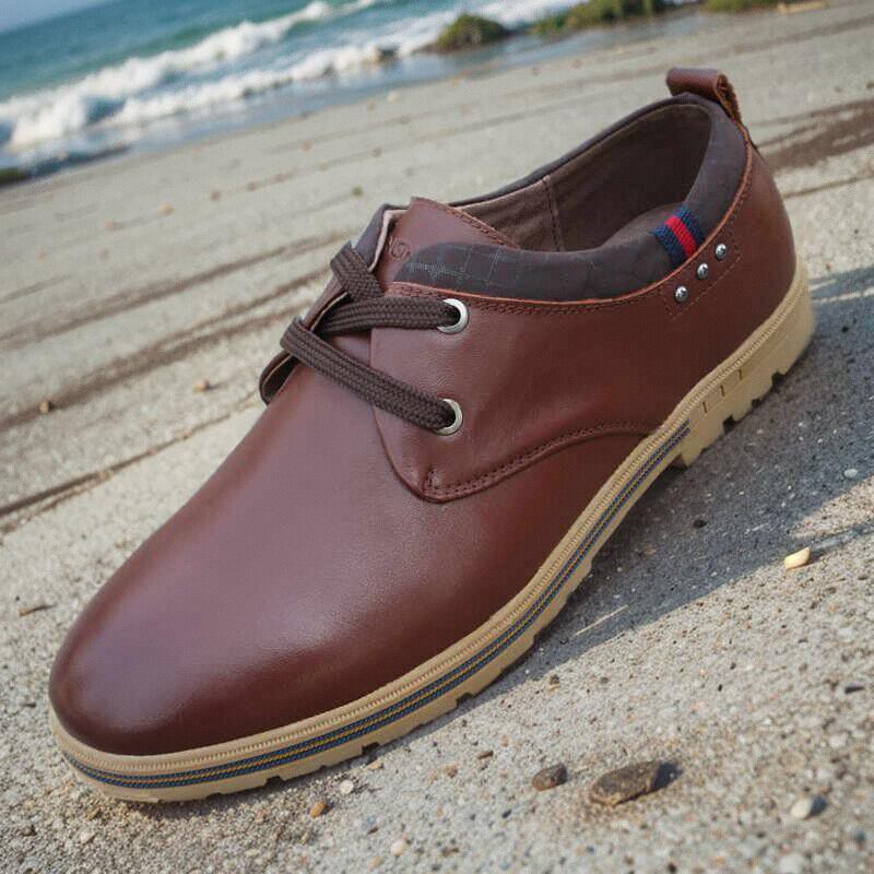 康奈正品男鞋2025牛皮单鞋5736066106真皮商务休闲韩版牛筋底皮鞋