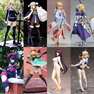 命运之夜手办模型Fate塞巴和服贞德远坂凛周边儿童玩具摆件礼物盒