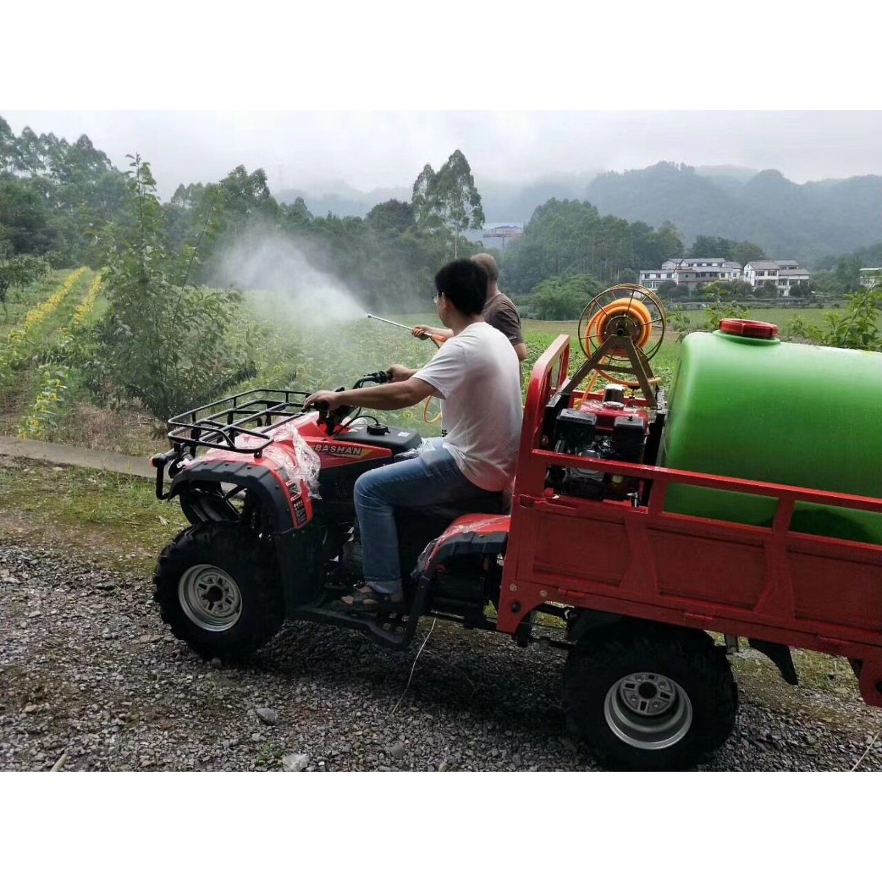 knl巴山宗申250水冷四轮带斗农民用果园运输摩托车拉货 沙滩车
