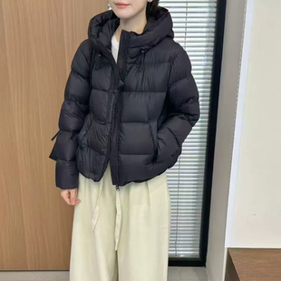连帽泡芙保暖白鸭绒短款 加厚面包服外套9733 羽绒服女小个子冬新款