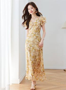 碎花洋装女2026夏季新款大方得体