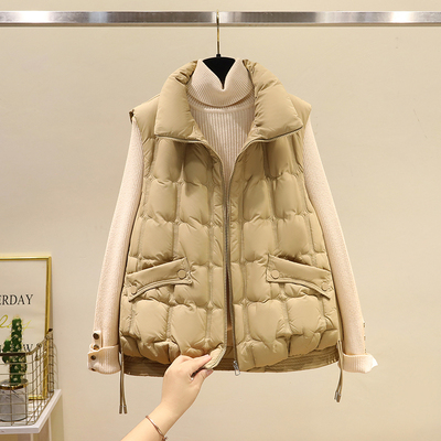 棉服马甲女2025年新款冬季坎肩韩版休闲小众棉袄立领棉衣马夹外套