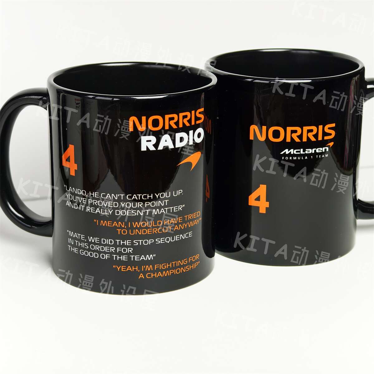 F1诺里斯NORRIS 皮亚斯特里 杯子F1迈凯伦车队周边趣味水杯马克杯