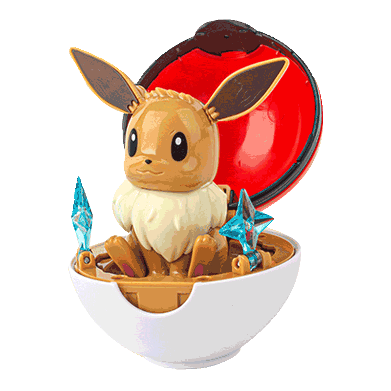 精灵宝可梦伊布精灵球手办摆件