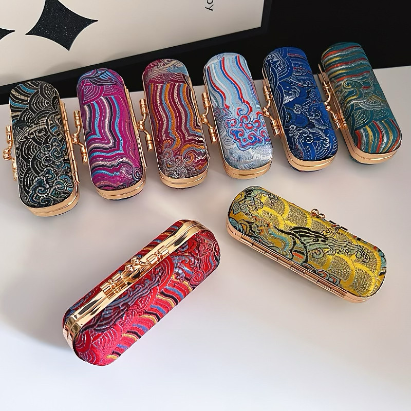 古风中式精美海水纹铁夹便携口红盒带镜子唇膏唇釉盒首饰盒,饰品/流行首饰/时尚饰品新,首饰盒,淘宝优惠券,粉丝福利购,淘宝优惠卷