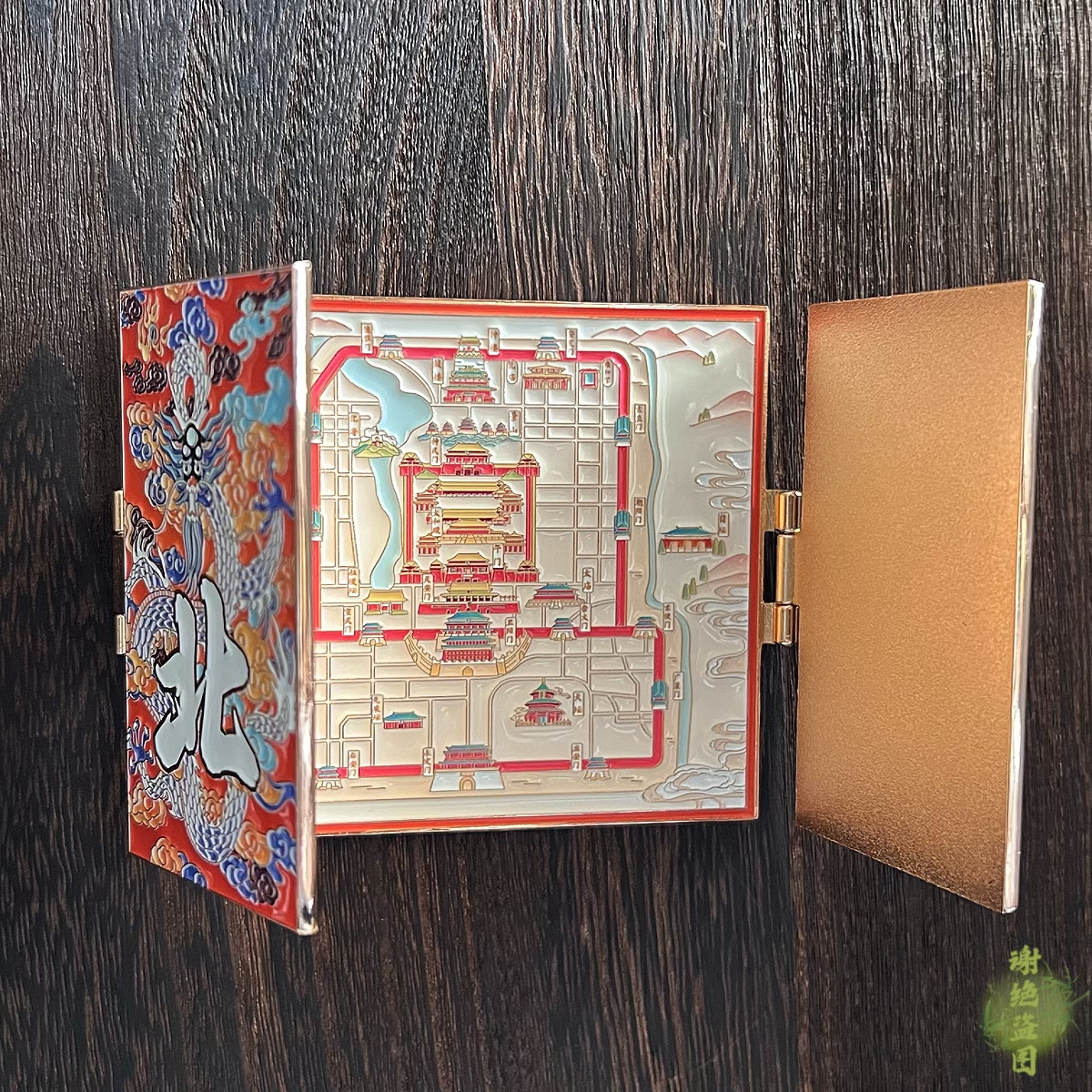 北京风景冰箱贴双开门龙图案金属磁吸中国特色旅游纪念品伴手礼物