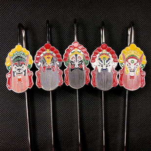 京剧脸谱书签金属中国风小礼物出国开学同学礼品外事会议礼伴手礼