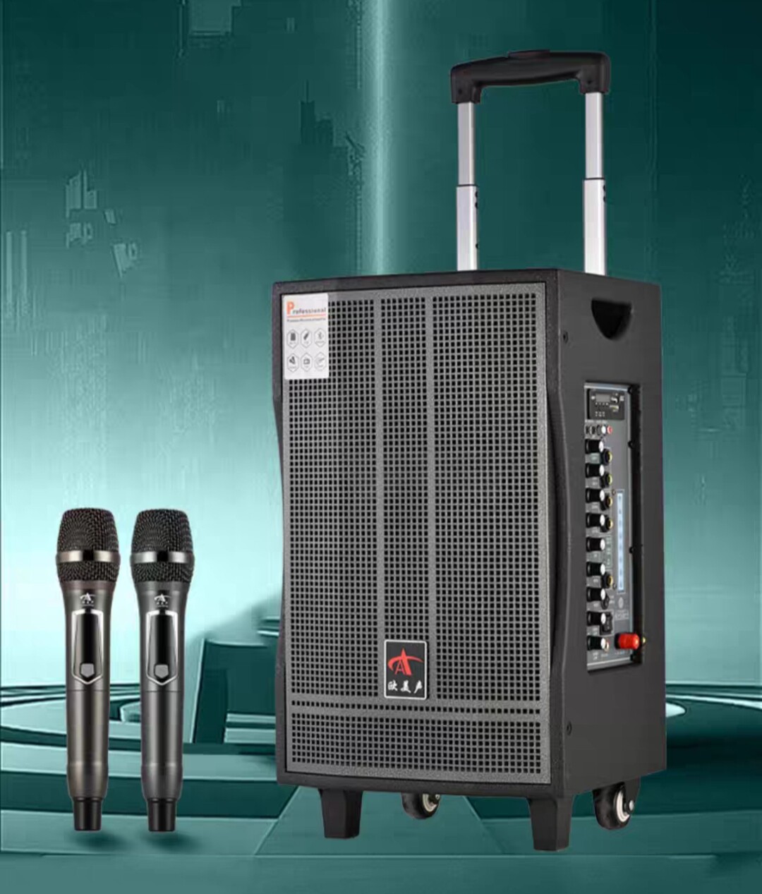 欧美声V8/V10/V12寸户外音响K歌唱歌蓝牙大功率跳广场舞拉杆音箱