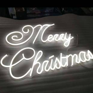 new霓虹灯Merryhappy圣诞快乐装 饰灯Christmasyear新年快乐