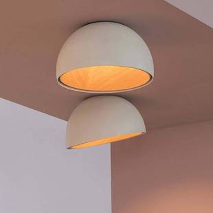 卧室灯吸顶灯创意斜顶房间灯个性 现代极简轻奢木纹书房灯主卧室灯