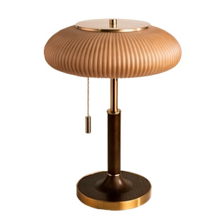 新款松茸台灯复古装饰卧室床头灯高级感法式中古风设计师灯高级感