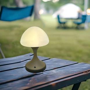 水母台灯氛围灯客厅复古装 饰高级感奶油风护眼充电卧室床头小夜灯