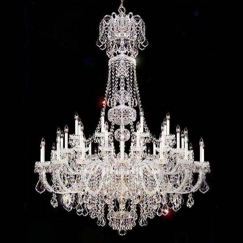 楼梯吊灯欧式水晶吊灯复式楼别墅客厅灯大气酒店旋转楼梯间长吊灯