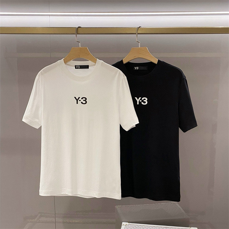山本耀司y-3夏季新款字母logo时尚潮流半袖衫y3男士休闲圆领短袖