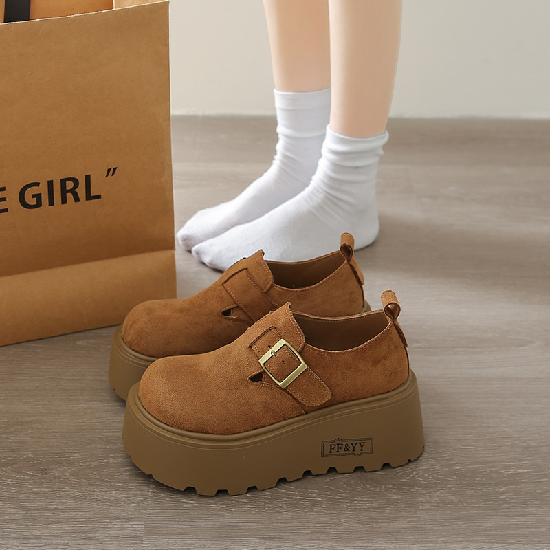 春季厚底增高小个子勃肯鞋女2026新款大头丑萌乐福鞋博肯单0109z,女鞋,勃肯鞋/软木鞋,淘宝优惠券,粉丝福利购,淘宝优惠卷