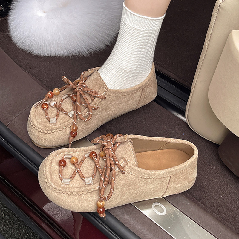 春季覆古鞋勃肯鞋女2026新款平底博肯单鞋一脚蹬豆豆鞋0109z,女鞋,勃肯鞋/软木鞋,淘宝优惠券,粉丝福利购,淘宝优惠卷