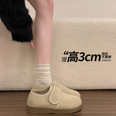 春季 防滑轻便博肯单0127z 魔术贴乐福鞋 厚底全包勃肯鞋 女2026新款