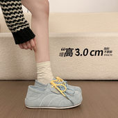 女2026新款 春季 内增高勃肯鞋 美拉德软底两穿全包百搭休闲德0127z