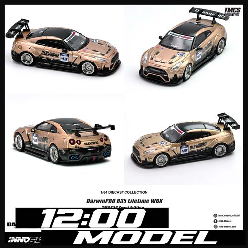 INNO MODELS 1/64 DARWINPRO R35 2026马来西亚TMCS限定 黑金配色