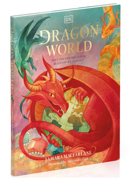 英文原版 dragon world meet the fire breathing beasts of my thology 龙世界：遇见神话中的喷火野兽 插图平面设计书籍