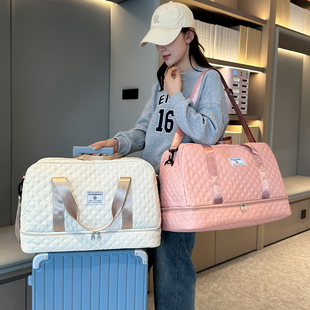 短途手提旅行包女大容量游泳包运动包行李箱附加包旅游包健身包男
