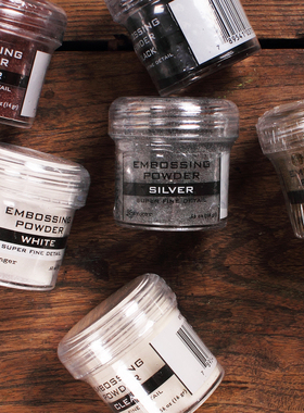 超细腻立体凸粉浮雕粉Ranger美国烫金银铜黑白细节EMBOSSING纸DIY