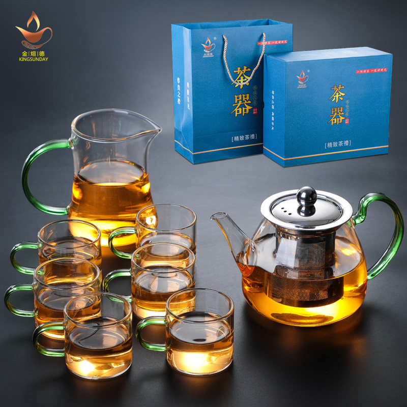 玻璃新年礼品盒功夫茶具
