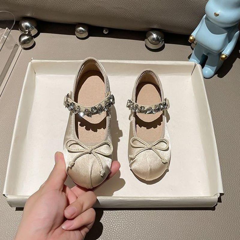女童公主鞋2025春季新款儿童鞋子女孩芭蕾舞鞋单鞋软底公主鞋大童