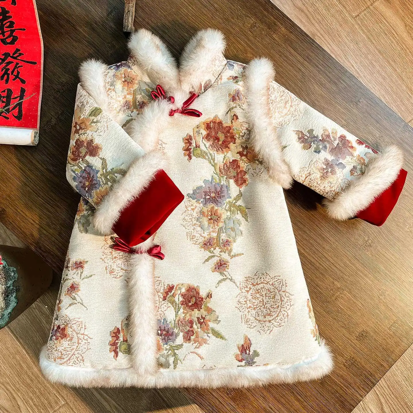 女童汉服连衣裙春秋款2025新款