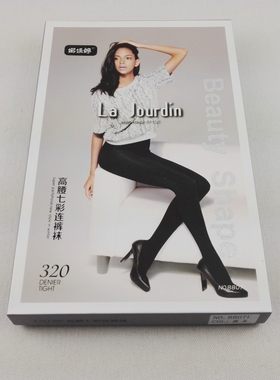 两件包邮 娜娇婷8807L 7807L 320D高腰七彩后加裆踩脚连裤袜150克