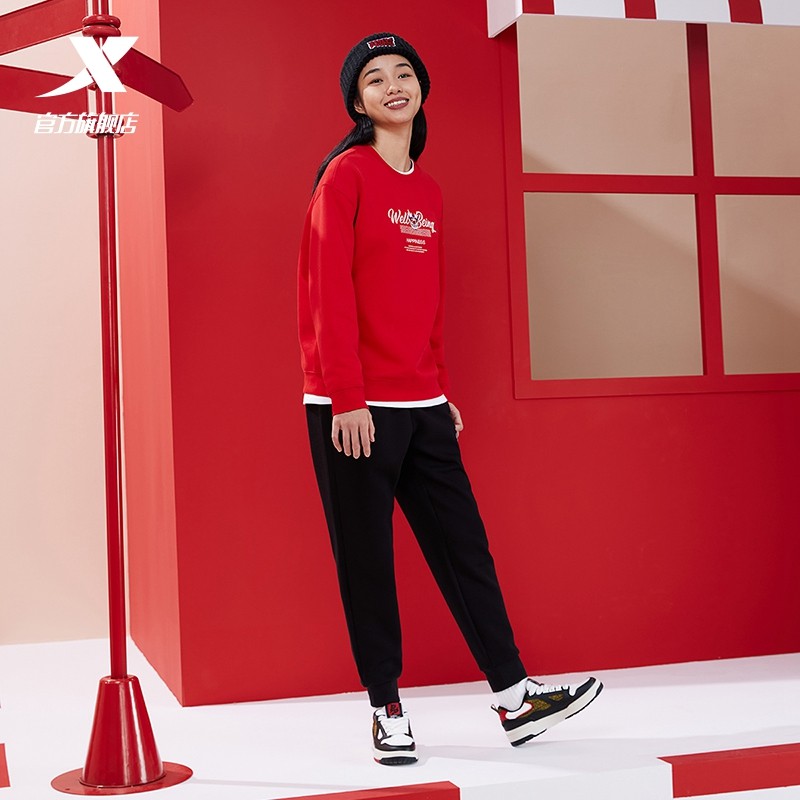 特步新春系列运动裤女2024春季新款卫裤976128630406