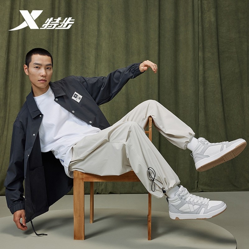 特步maxx-lite|情侣板鞋秋季新款休闲鞋休闲鞋运动鞋男小白鞋子