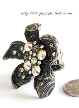 捷克水钻欧美风独家孤品夸张戒指