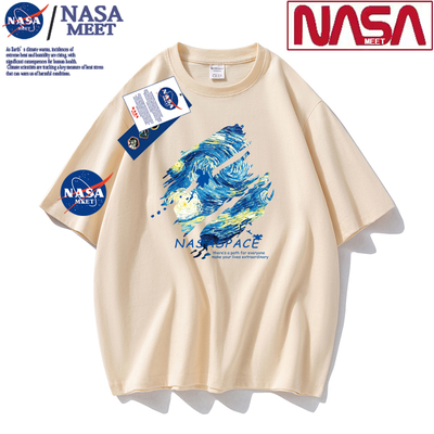 NASA重磅短袖t恤男女同款纯棉