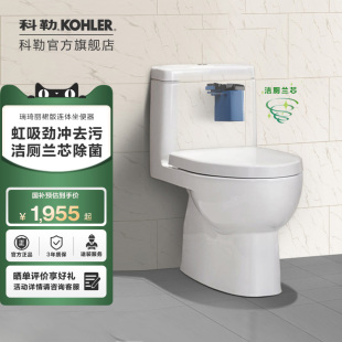 坐便器超漩式 科勒马桶瑞琦家用卫生间连体式 节水双冲静音缓降3983